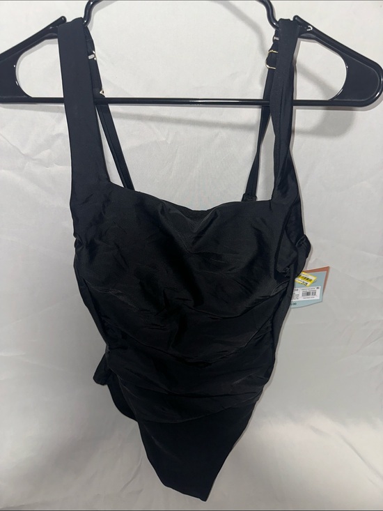 Shade & Shore Other - Shade & Shore Black Ruched One-Piece Swimsuit